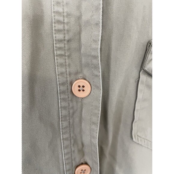 GAP Cargo Shirt in Khaki Long Sleeve Womens SZ S - Picture 4 of 12